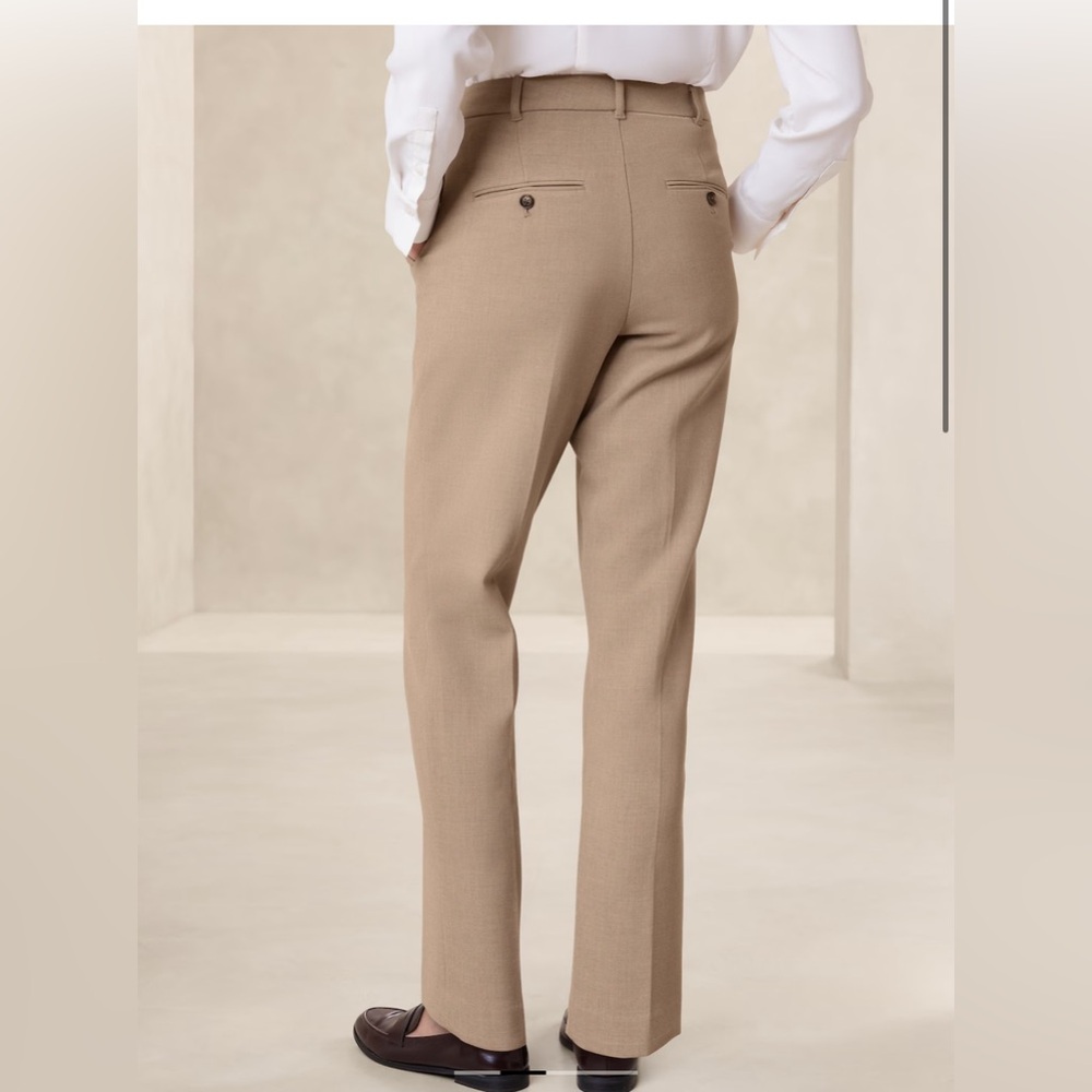 Banana Republic Neutral Beige Linen-Blend Single-Button Blazer - Picture 12 of 12